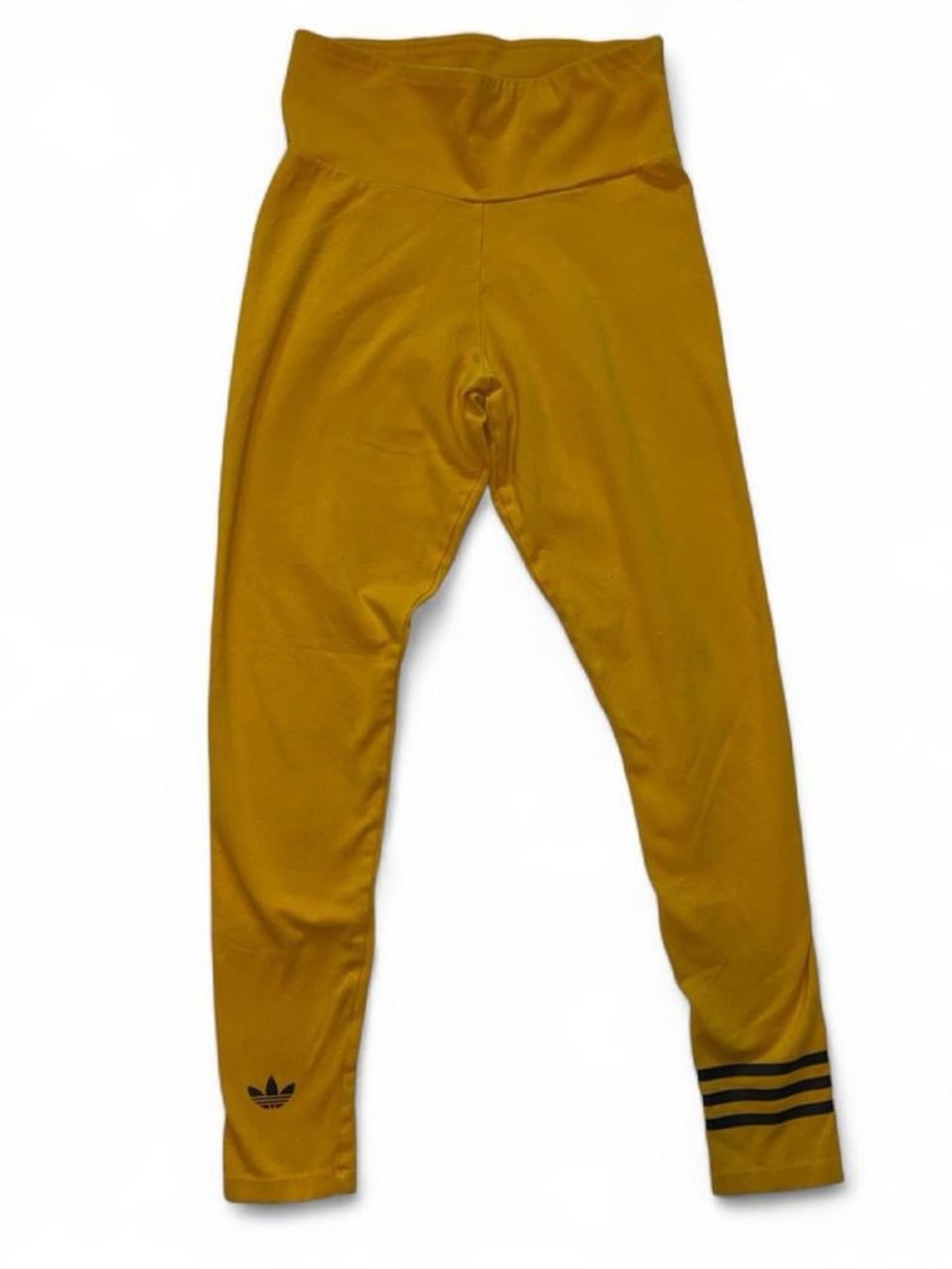 Woman’s Adidas Originals High Waist Collegiate Gold Athletic Leggings